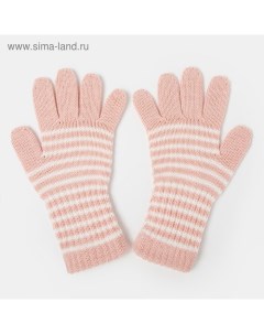 Перчатки для девочки удлинённые цвет розовый размер 16 Снежань