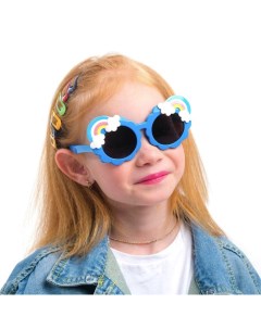 Очки солнцезащитные детские поляризационные линза 4 х 4 см ширина 13 см дужка 13 5 см микс 55390 Мастер к