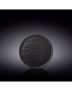 Тарелка круглая Wilmax d 18 см цвет чёрный сланец Wilmax england
