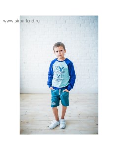 Пуловер для мальчика рост 140 см цвет мятный Батик
