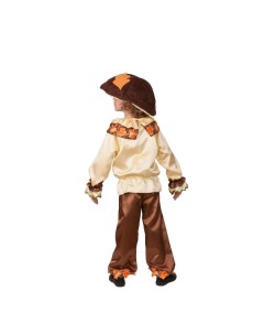 Карнавальный костюм Добрый гриб сорочка брюки головной убор р 28 рост 110 см Батик