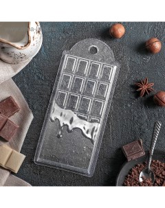 Форма для шоколада и конфет пластиковая Шоколад горячий 7 15 1 см цвет прозрачный Выдумщики