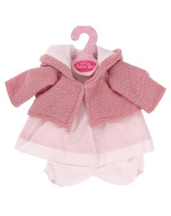 Одежда для кукол и пупсов 30 35 см куртка розовая с капюшоном платье трусики Munecas antonio juan
