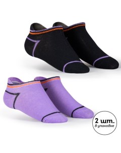 Носки для мальчиков размер 16 18 цвет чёрный фиолетовый Pelican