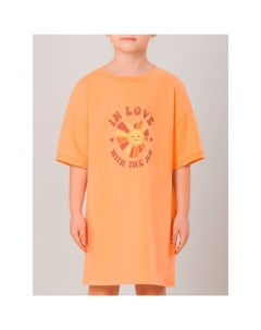 Ночная сорочка для девочек рост 104 см цвет оранжевый Pelican