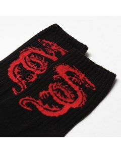 Носки Красный дракон цвет черный размер 25 Tekko