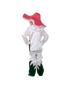 Карнавальный костюм Грибок куртка брюки шляпа р 30 рост 116 см Батик