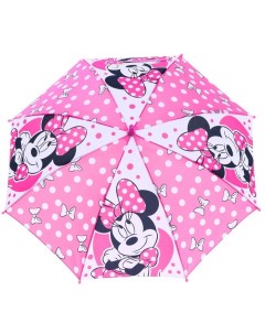 Зонт детский Минни Маус розовый 8 спиц d 86 см Disney