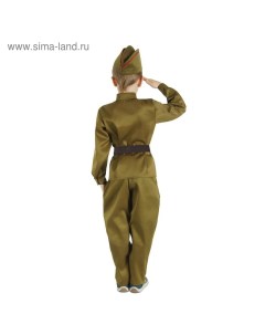 Детский карнавальный костюм Военный для мальчика р р 42 рост 158 см Страна карнавалия