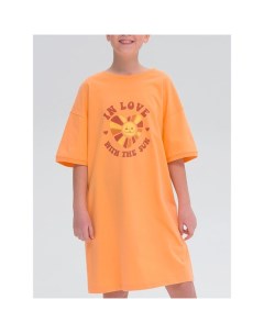 Ночная сорочка для девочек рост 164 см цвет оранжевый Pelican