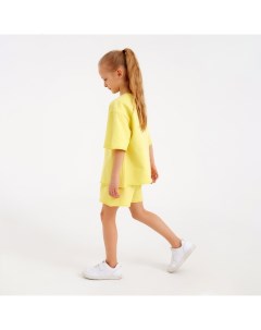 Костюм детский футболка шорты Casual Collection цвет лимонный рост 128 Minaku