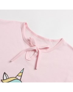 Сорочка для девочки Зефирка цвет розовый рост 134 см От егорки до егора