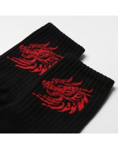 Носки Дракон цвет черный красный размер 31 Tekko
