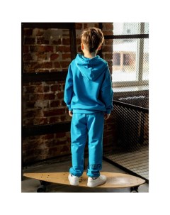 Комплект для мальчика Пит худи брюки рост 110 см цвет небесно голубой Батик