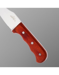 Нож туристический Абсалон 16 см в чехле деревянная рукоять с выемками Мастер к