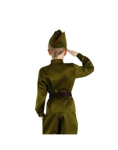 Костюм военного гимнастёрка пилотка ремень р р 26 рост 98 см Страна карнавалия
