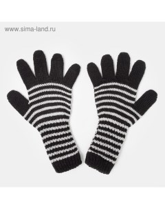 Перчатки для девочки удлинённые цвет чёрный размер 16 Снежань