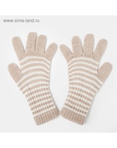 Перчатки для девочки удлинённые бежевый размер 16 Снежань