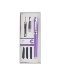 Набор I SHARE ручка роллер лилового цвета сменная насадка с пером размера М конвертер 3 чернильных к Pierre cardin