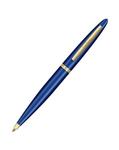 Ручка шариковая CAPRE корпус латунь и лак отделка сталь и позолота узел 1 0 мм чернила синие синяя Pierre cardin