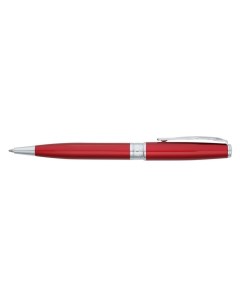 Ручка шариковая SECRET BUSINESS корпус латунь и лак отделка сталь и хром красная Pierre cardin