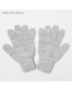 Перчатки для девочки цвет серый размер 12 Снежань