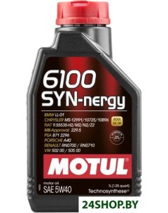 Моторное масло 6100 Syn nergy 5W 40 1л Motul