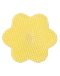 Щетка для очищения лица 8 см массажная на присоске силикон желтая Звезда Manny Kuchenland