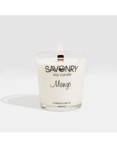 Свеча ароматическая соевая Манго 200 Savonry