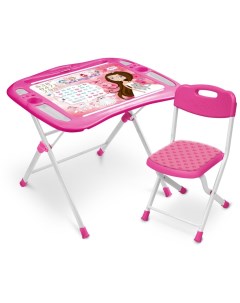 Комплект мебели с детским столом NKP1 3 Маленькая принцесса розовый Ника