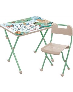 Комплект мебели с детским столом Динопилоты КП Д зеленый Ника