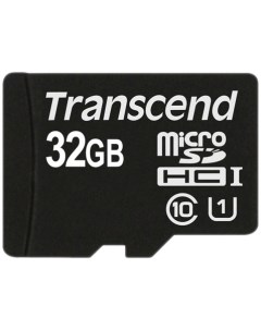 Карта памяти microSDHC Class 10 UHS I 32GB TS32GUSDCU1 Transcend