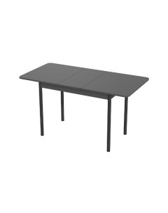 Стол кухонный Лион 2 подстолье прямое графит черный Steelline