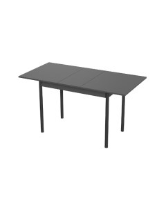 Стол кухонный Интер 2 подстолье прямое графит черный Steelline
