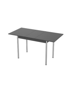 Стол кухонный Интер 2 подстолье прямое графит хром Steelline