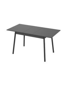 Стол кухонный Интер 2 подстолье косое графит черный Steelline