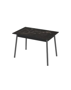 Стол кухонный Интер 1 подстолье косое мрамор марквина черный графит Steelline