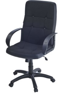 Офисное кресло Джем ТК 1 черный кожа иск PV 1 Фабрикант