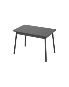 Стол кухонный Лион 1 подстолье косое графит черный Steelline