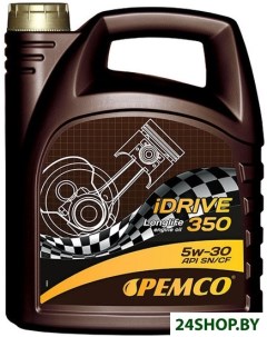 Моторное масло iDRIVE 350 5W 30 API SN CF 4л Pemco