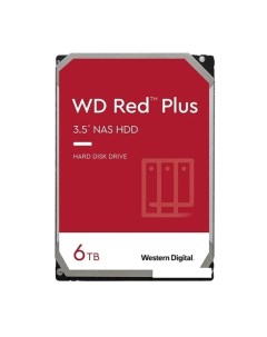 Жесткий диск WD Original SATA III 6Tb WD60EFZX NAS Red Plus Western digital (wd)