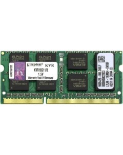 Оперативная память ValueRAM 8GB DDR3 SO DIMM PC3 12800 KVR16S11 8 Kingston
