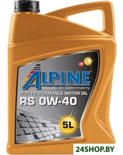 Моторное масло RS 0W 40 5л Alpine