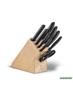 Набор кухонных ножей Swiss Classic 6 7193 9 дерево черный Victorinox
