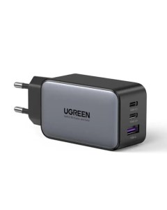 Сетевое зарядное устройство CD244 10335 USB A 2 USB C 65W GaN Tech Fast Charger Black Ugreen
