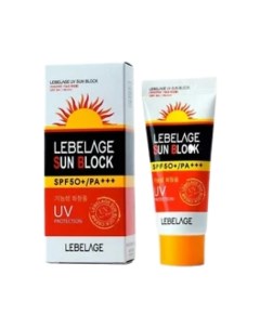 Солнцезащитный крем для лица увлажняющий Sun Block SPF 50 РА 30 Lebelage