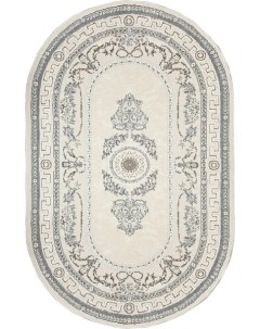 Ковер (0,8х1,5) ROME 1754A-KGRI-BEJ-OVAL Bossan