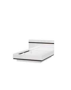 Кровать двойная унив МС Соло К 1600 2000 Белый Венге Белый глянец Венге Sv-мебель