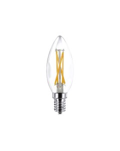 Лампа светодиодная филаментная C35 F 5 5Вт E14 3000K LED Ultra