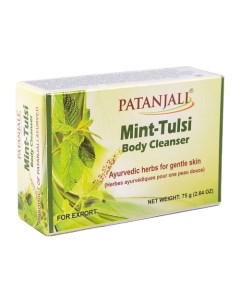 Мыло для тела мята и тулси Mint Tulsi Mint Holy Basil Body Cleanser 75 Patanjali